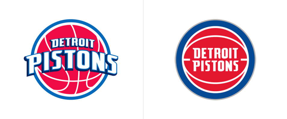 Detroit Pistons新舊logo